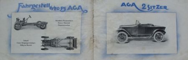 AGA Automobile "Ein Riese in der Leistung!" Modellprogramm 1921 (S0277)